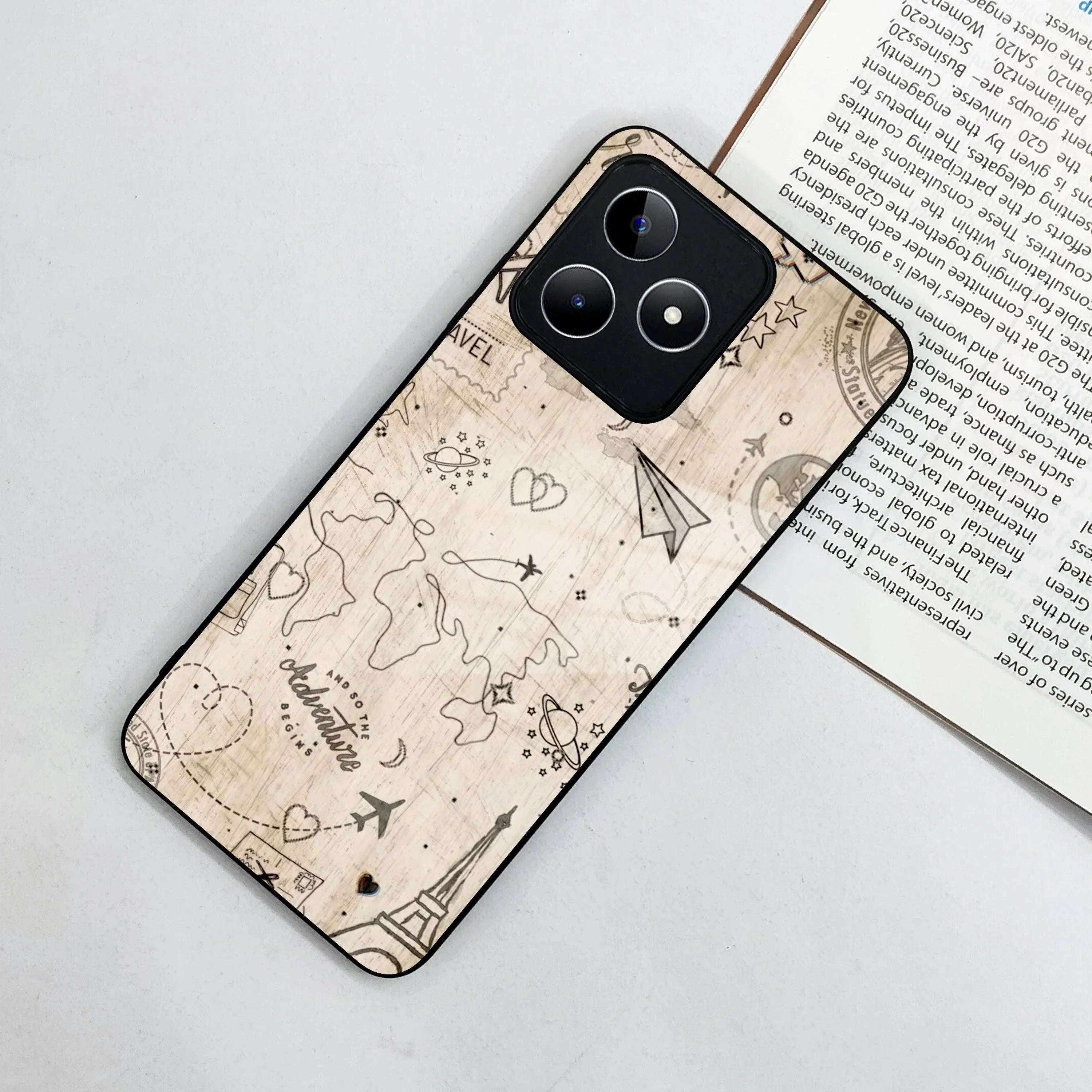 Map Mania Glass Case Cover For Realme/Narzo - ShopOnCliQ