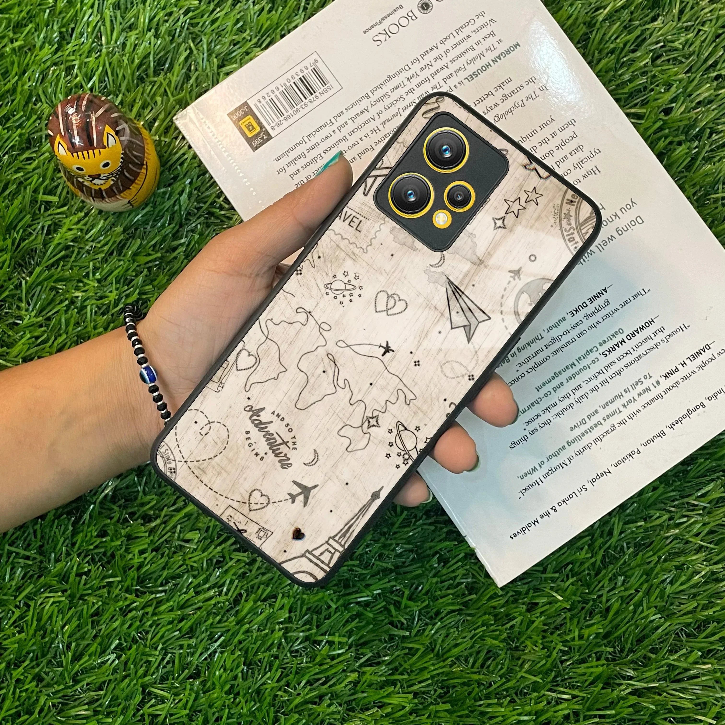 Map Mania Glass Case Cover For Realme/Narzo - ShopOnCliQ