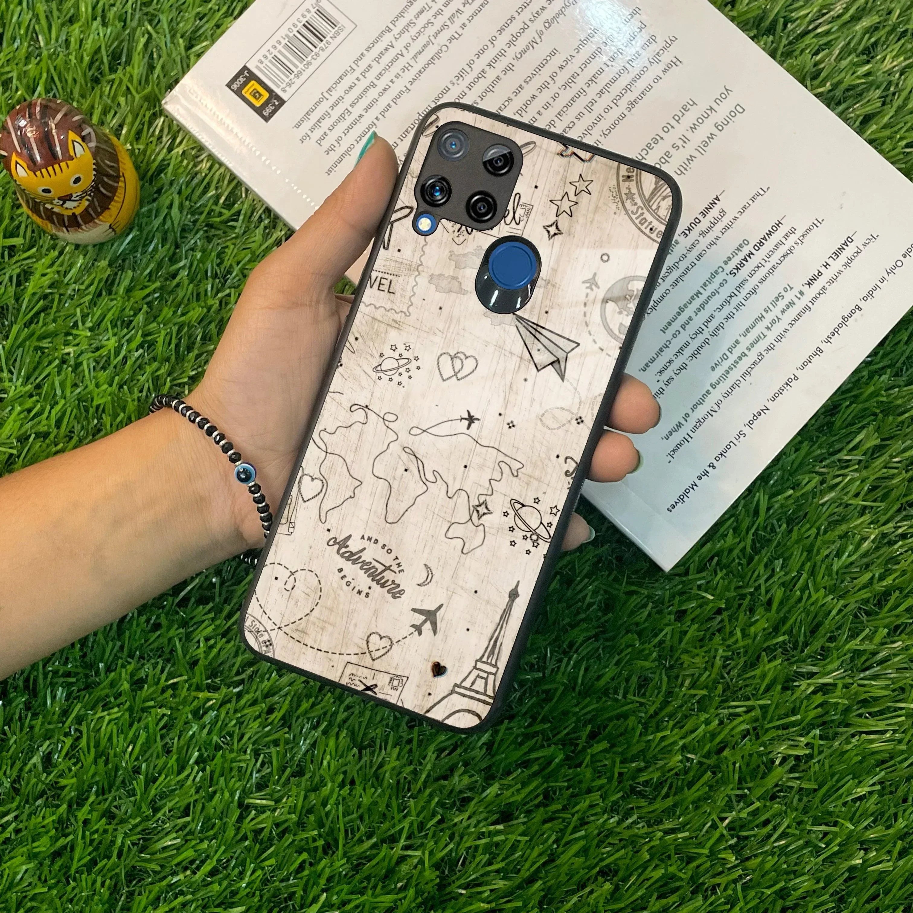 Map Mania Glass Case Cover For Realme/Narzo - ShopOnCliQ