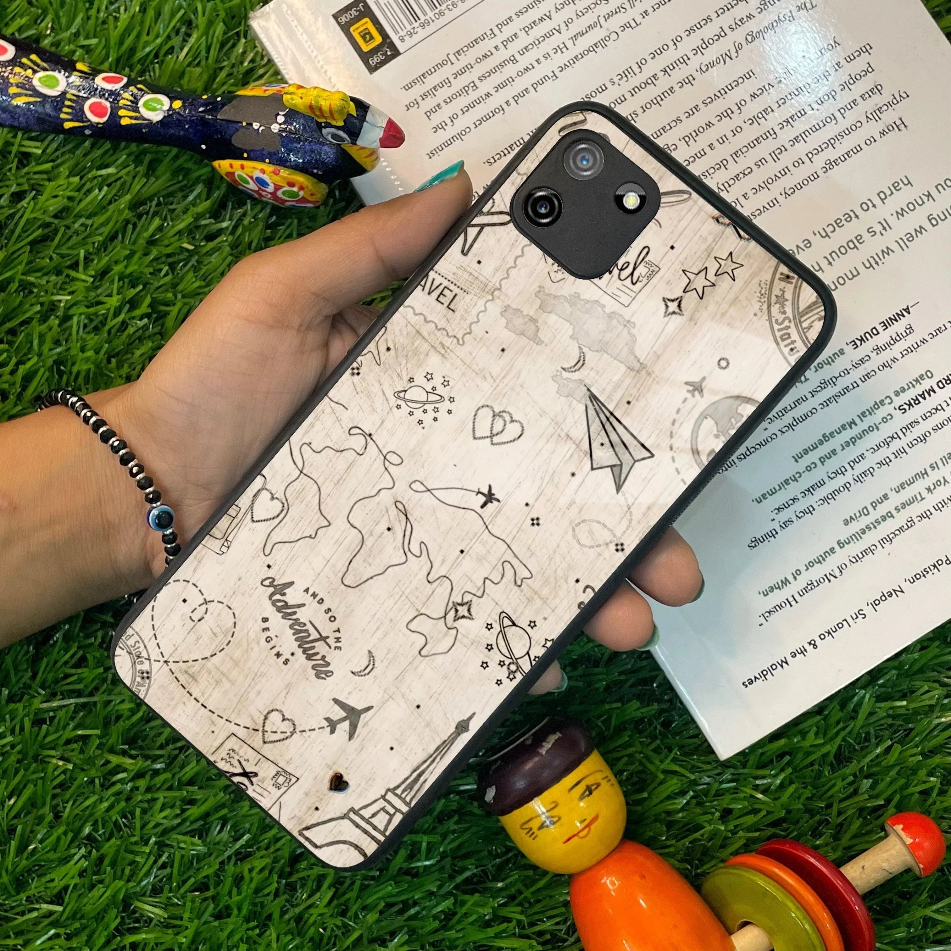 Map Mania Glass Case Cover For Realme/Narzo - ShopOnCliQ