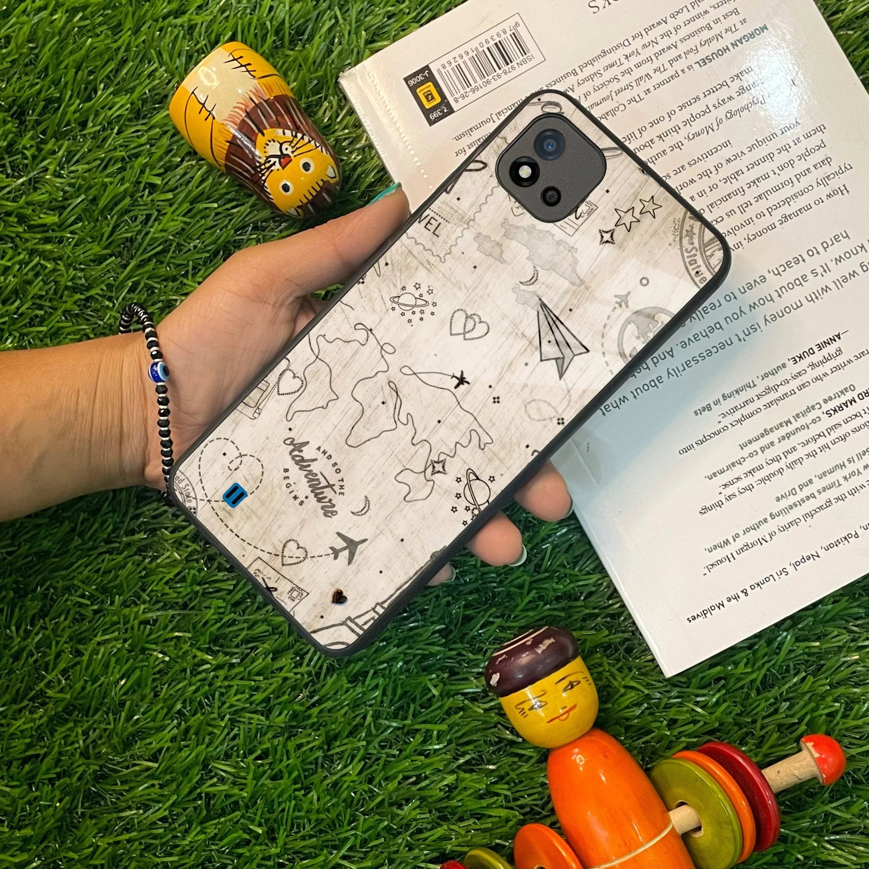 Map Mania Glass Case Cover For Realme/Narzo - ShopOnCliQ