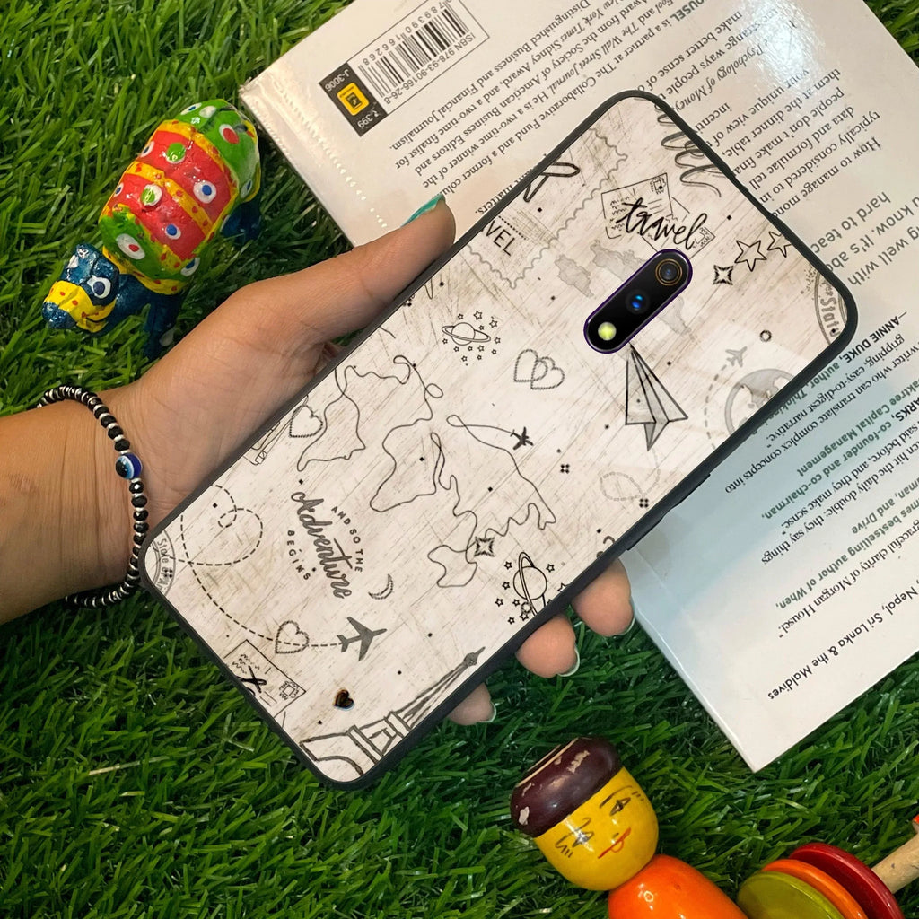 Map Mania Glass Case Cover For Realme/Narzo - ShopOnCliQ