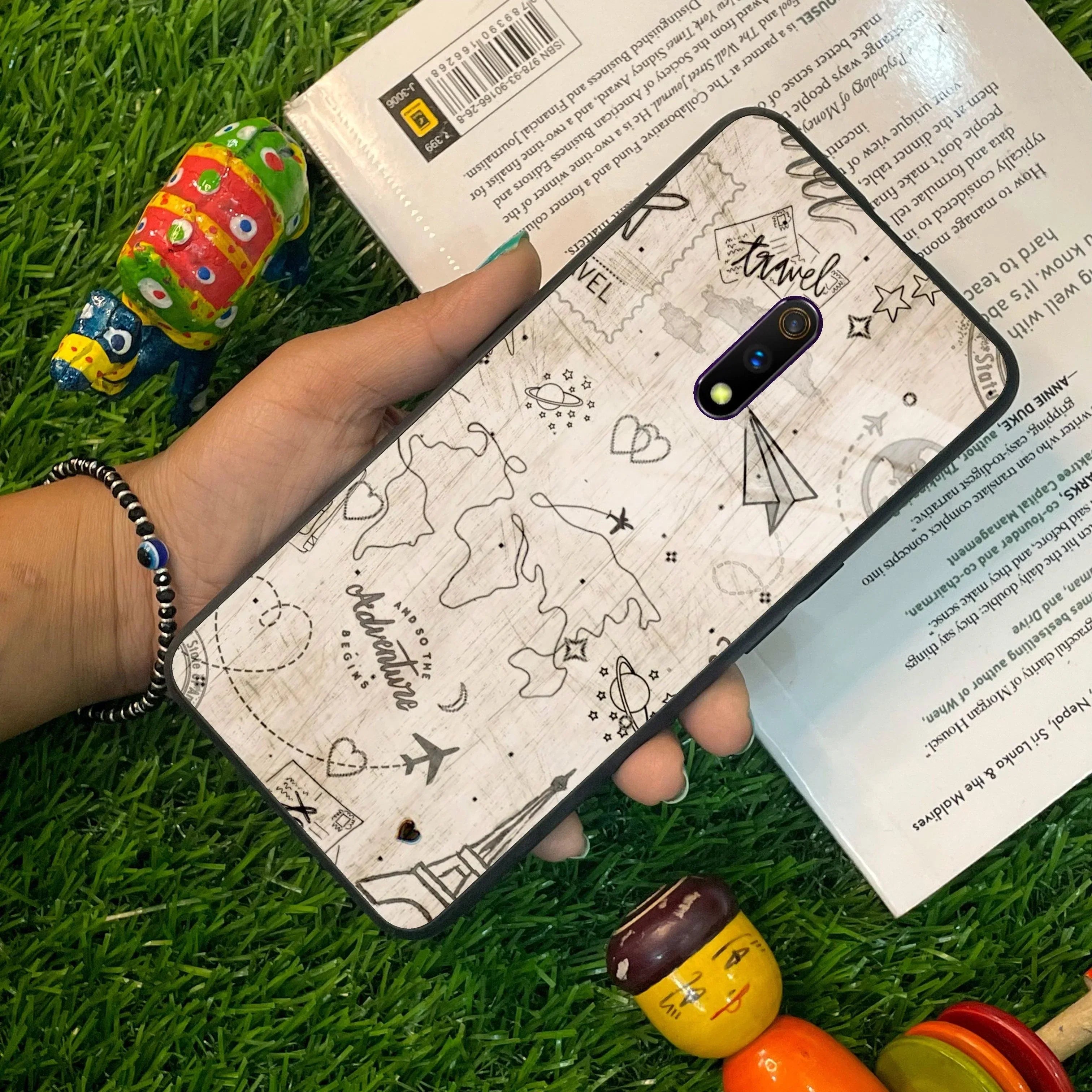 Map Mania Glass Case Cover For Realme/Narzo - ShopOnCliQ