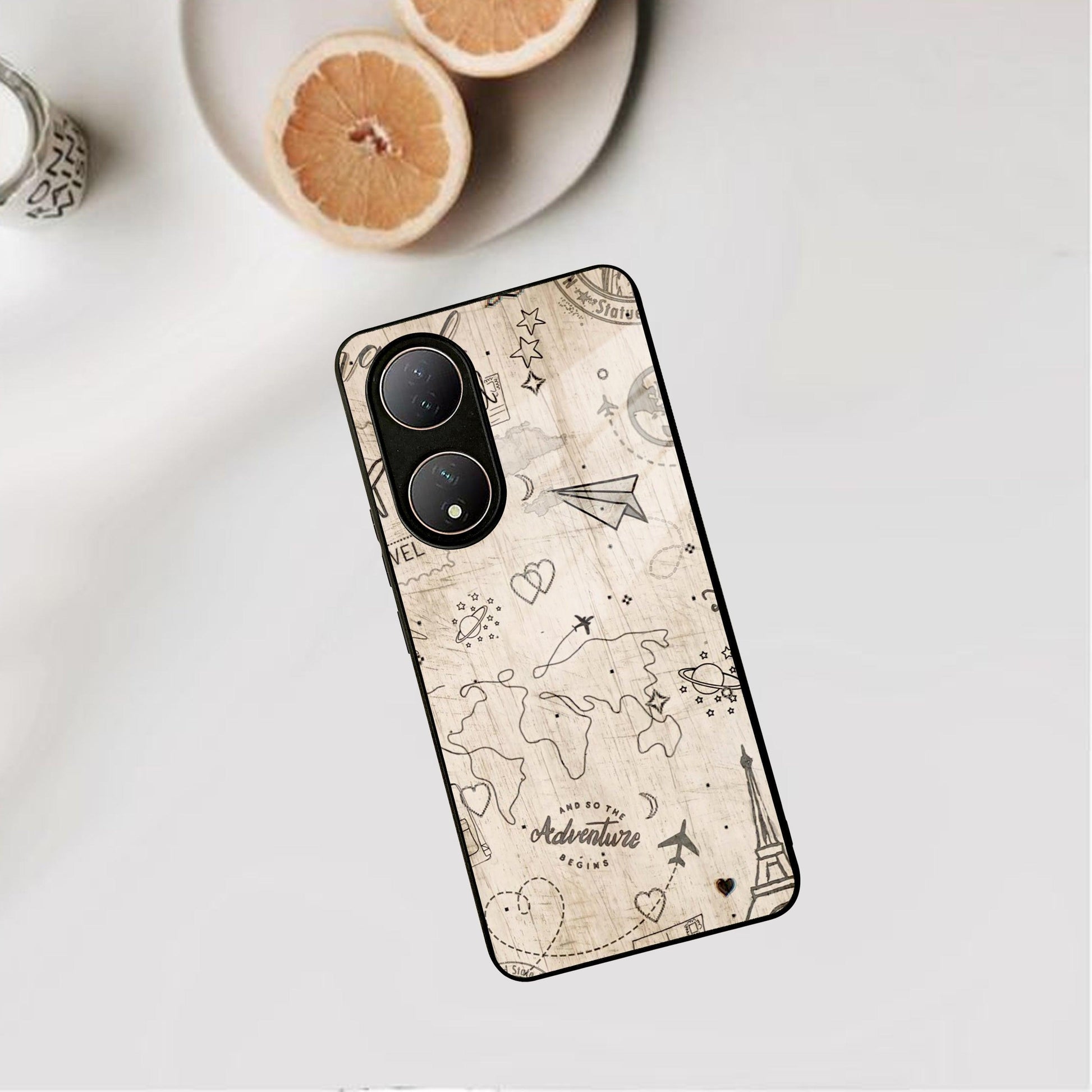 Map Mania Glass Case Cover For Vivo - ShopOnCliQ