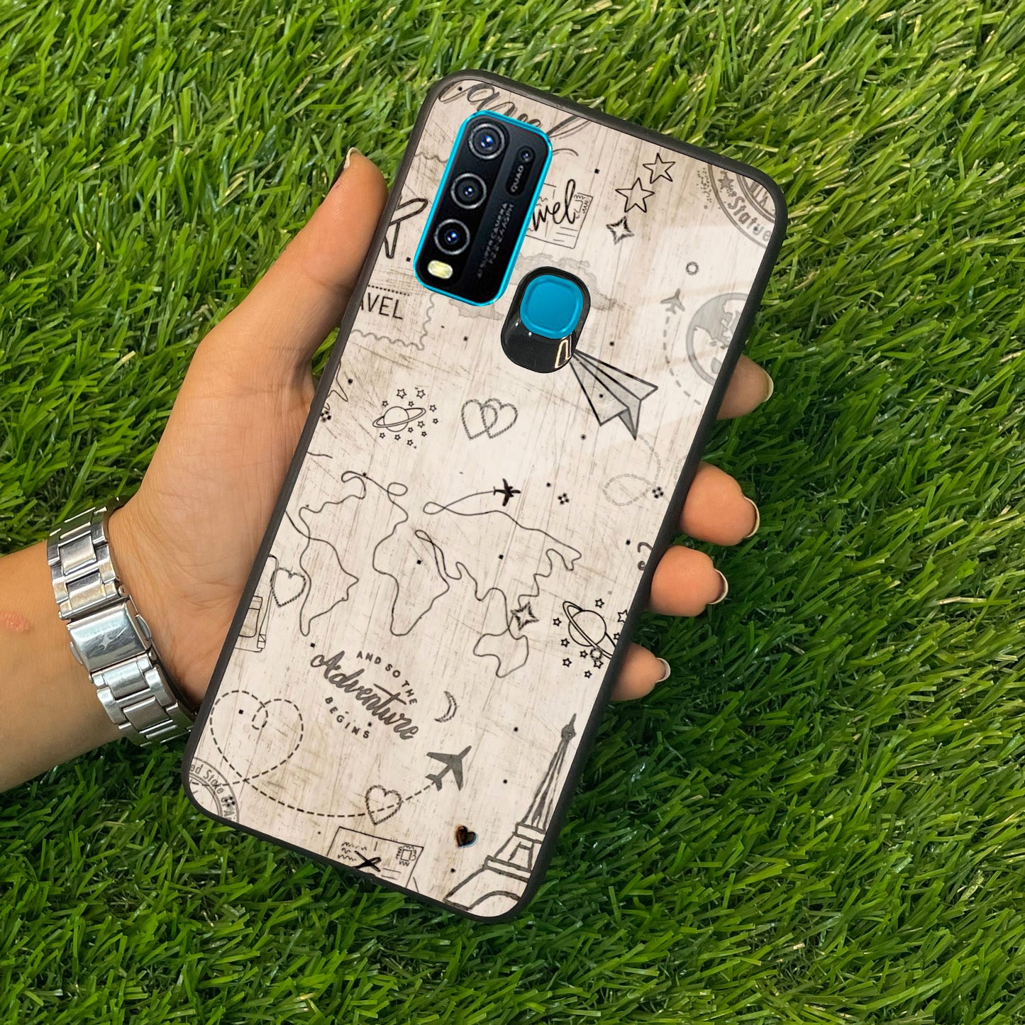 Map Mania Glass Case Cover For Vivo ShopOnCliQ