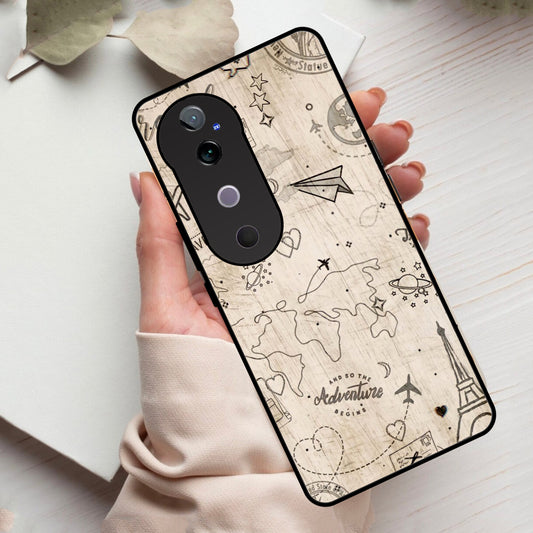 Map Mania Glass Case Cover For Vivo ShopOnCliQ