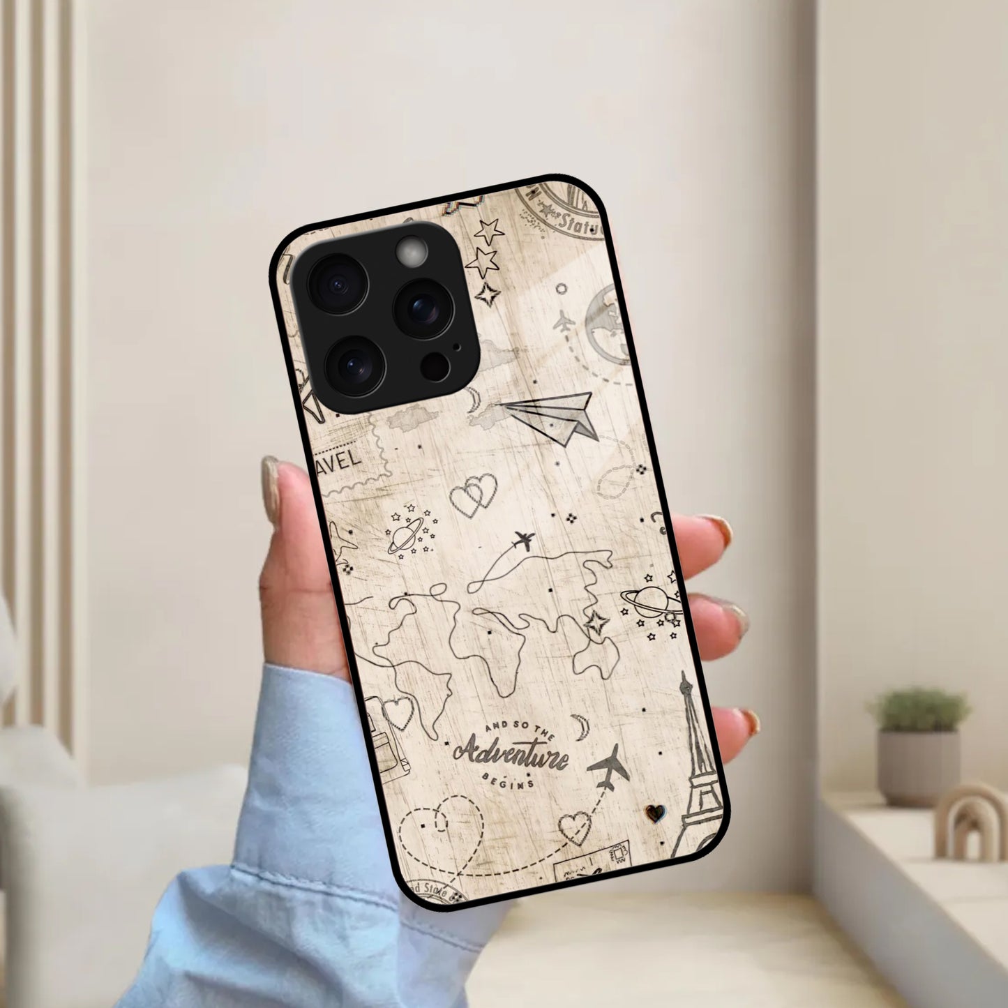 Map Mania Glass Case Cover For iPhone - ShopOnCliQ