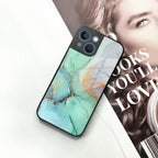 Marble Glass Finish Phone Case And Cover For iPhone - ShopOnCliQ