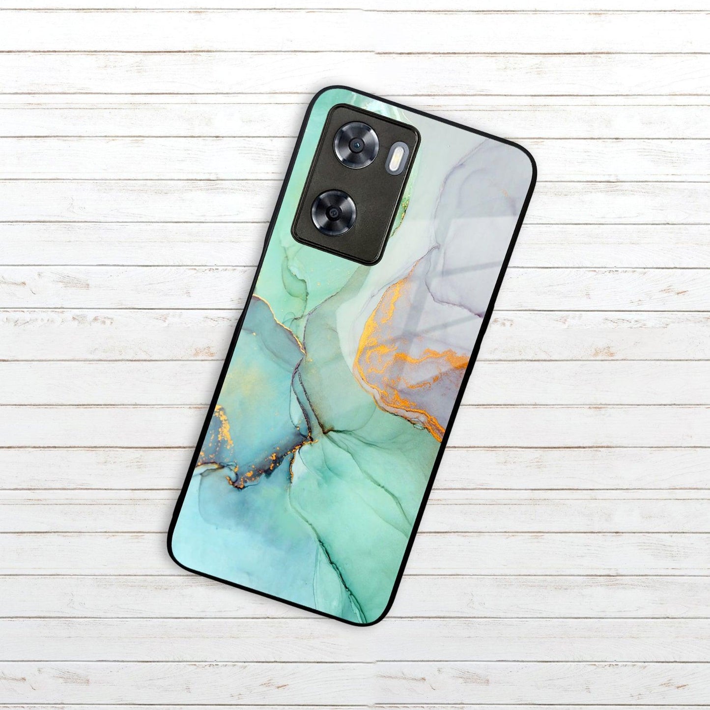 Marble Glass Finish Phone Case And Cover For Oppo