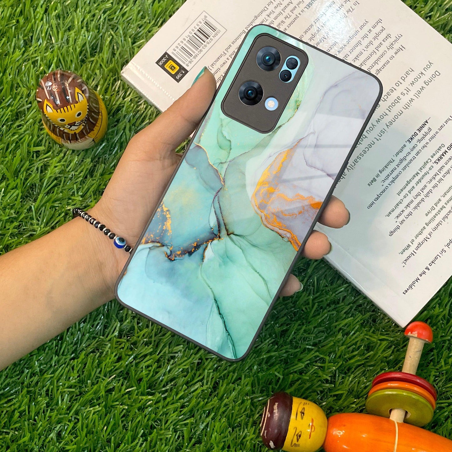 Marble Glass Finish Phone Case And Cover For Oppo