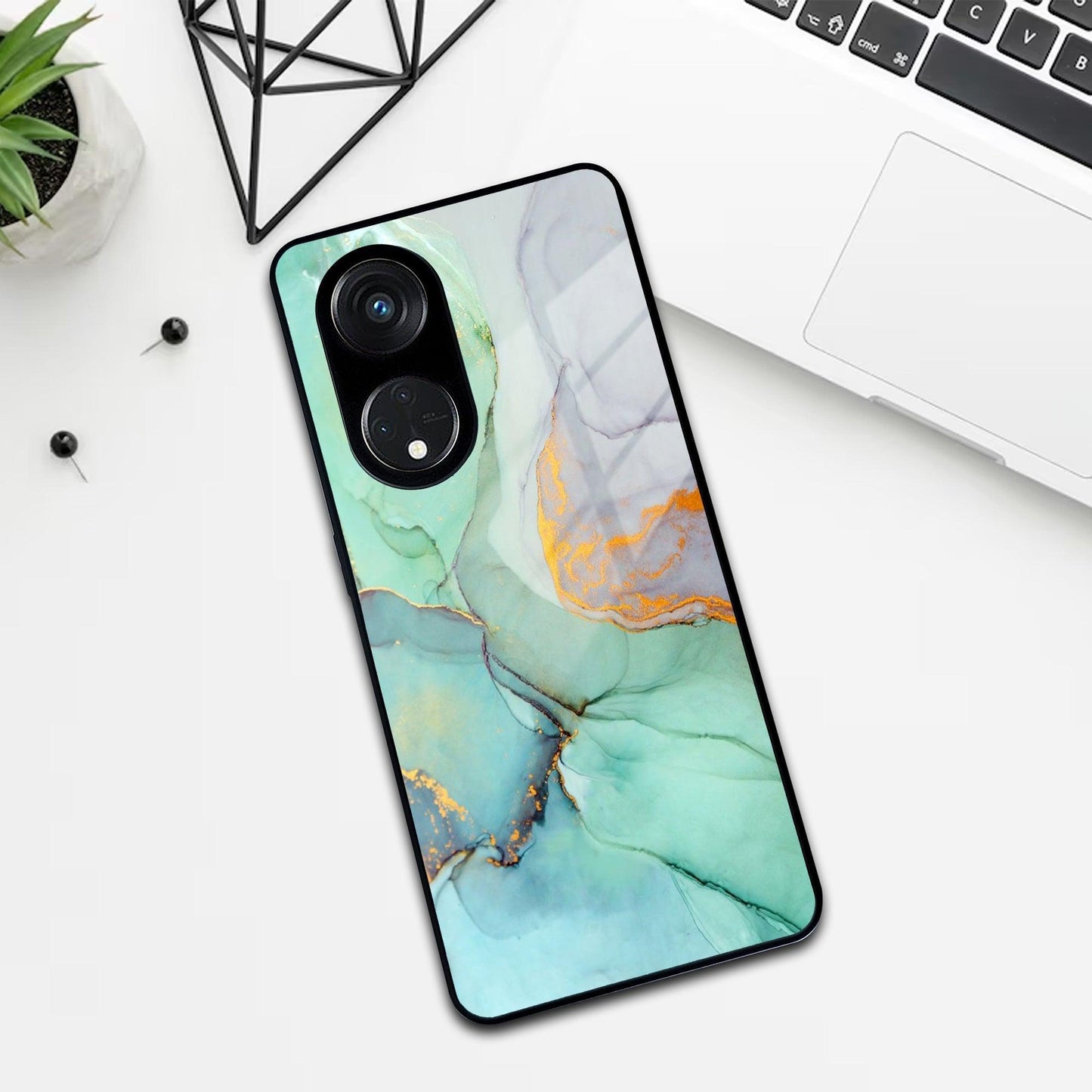 Marble Glass Finish Phone Case And Cover For Oppo