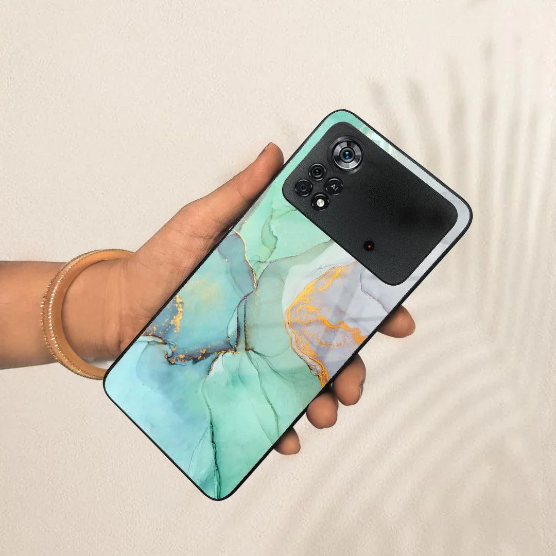 Marble Glass Finish Phone Case And Cover For Poco - ShopOnCliQ