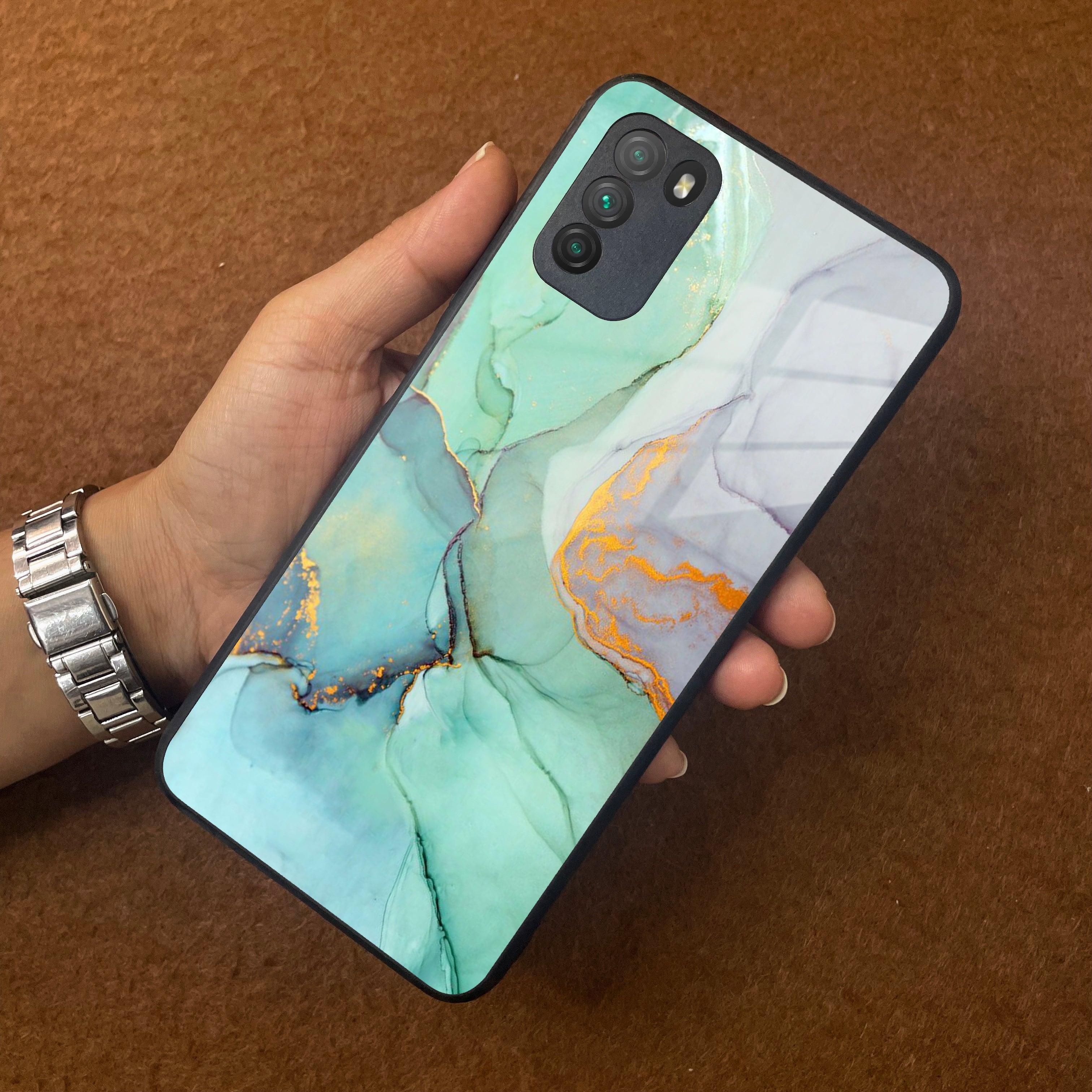 Marble Glass Finish Phone Case And Cover For Poco - ShopOnCliQ