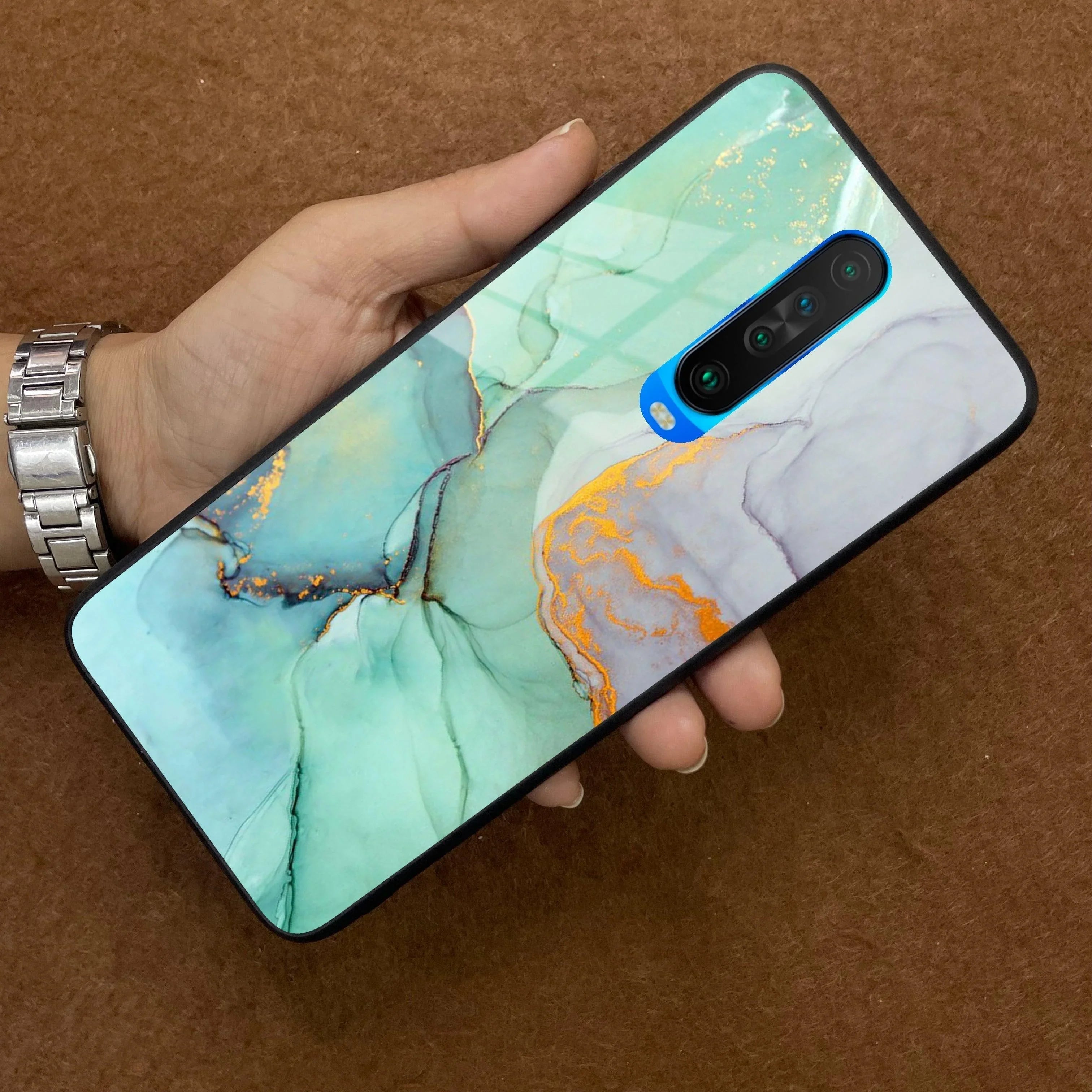 Marble Glass Finish Phone Case And Cover For Poco - ShopOnCliQ
