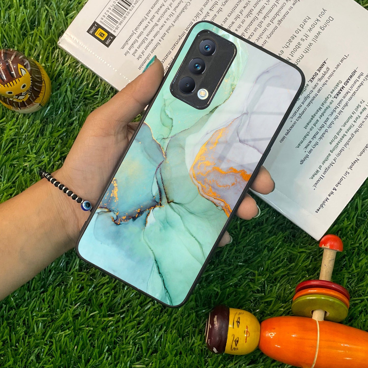 Marble Glass Finish Phone Case And Cover For Realme/Narzo ShopOnCliQ