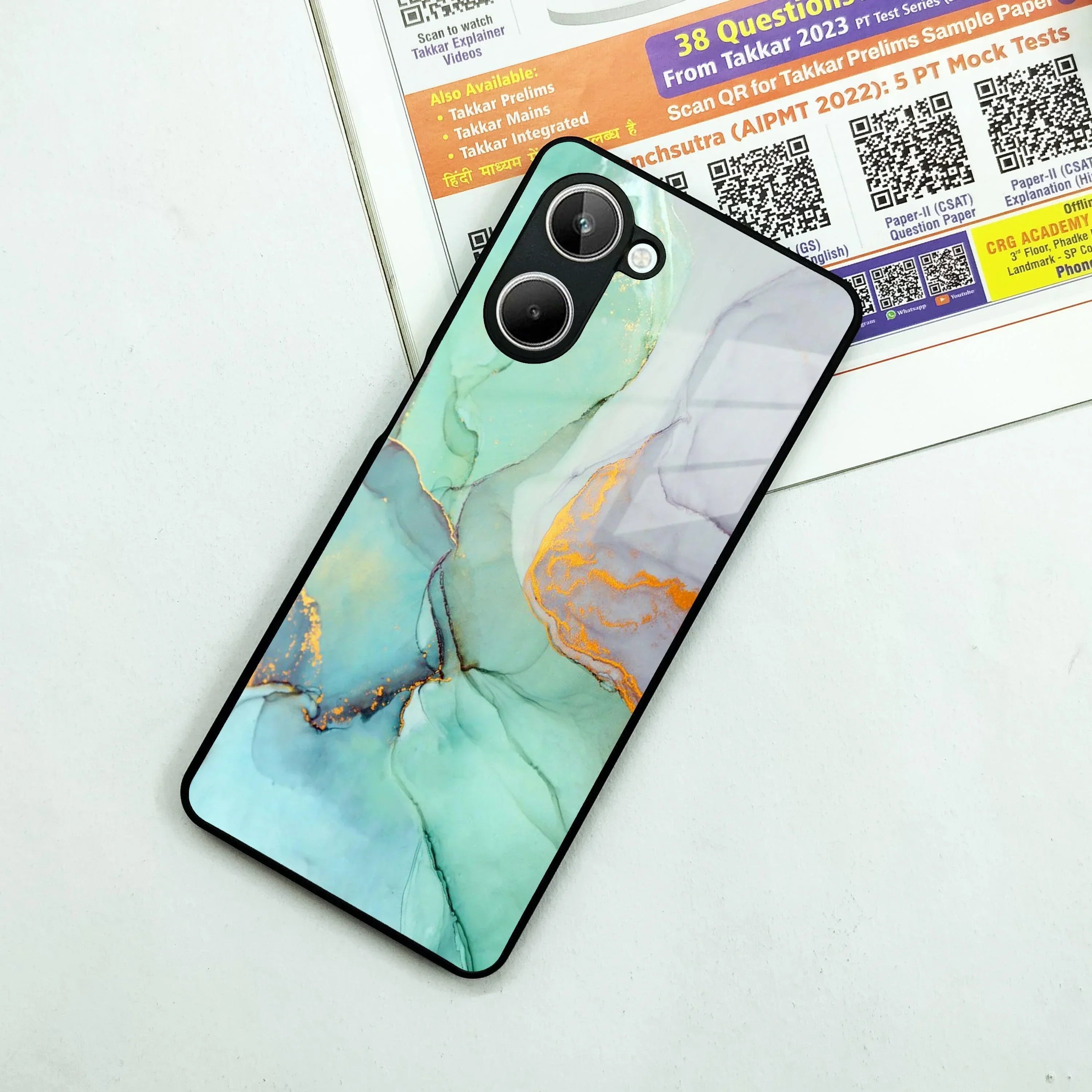 Marble Glass Finish Phone Case And Cover For Realme/Narzo - ShopOnCliQ