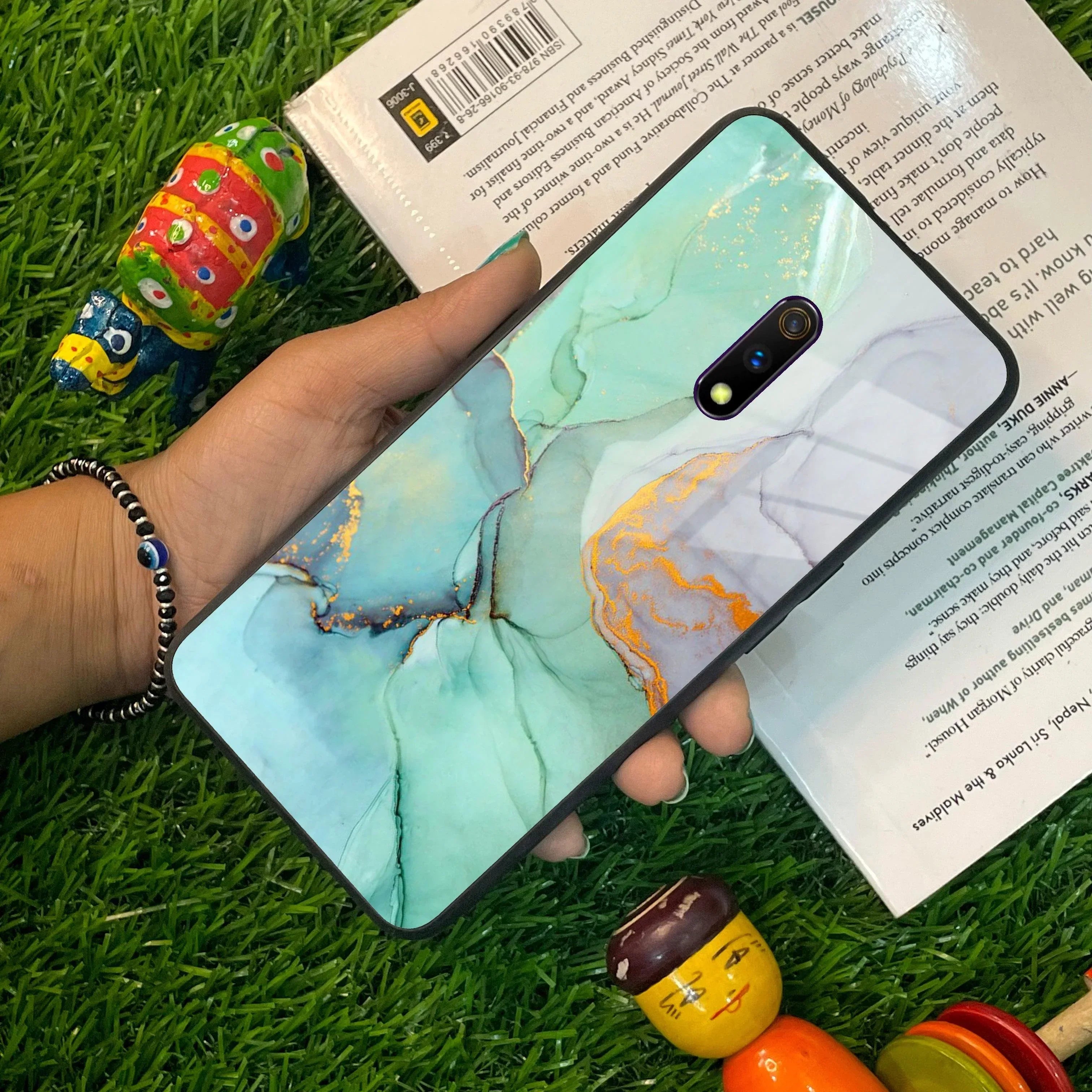 Marble Glass Finish Phone Case And Cover For Realme/Narzo - ShopOnCliQ