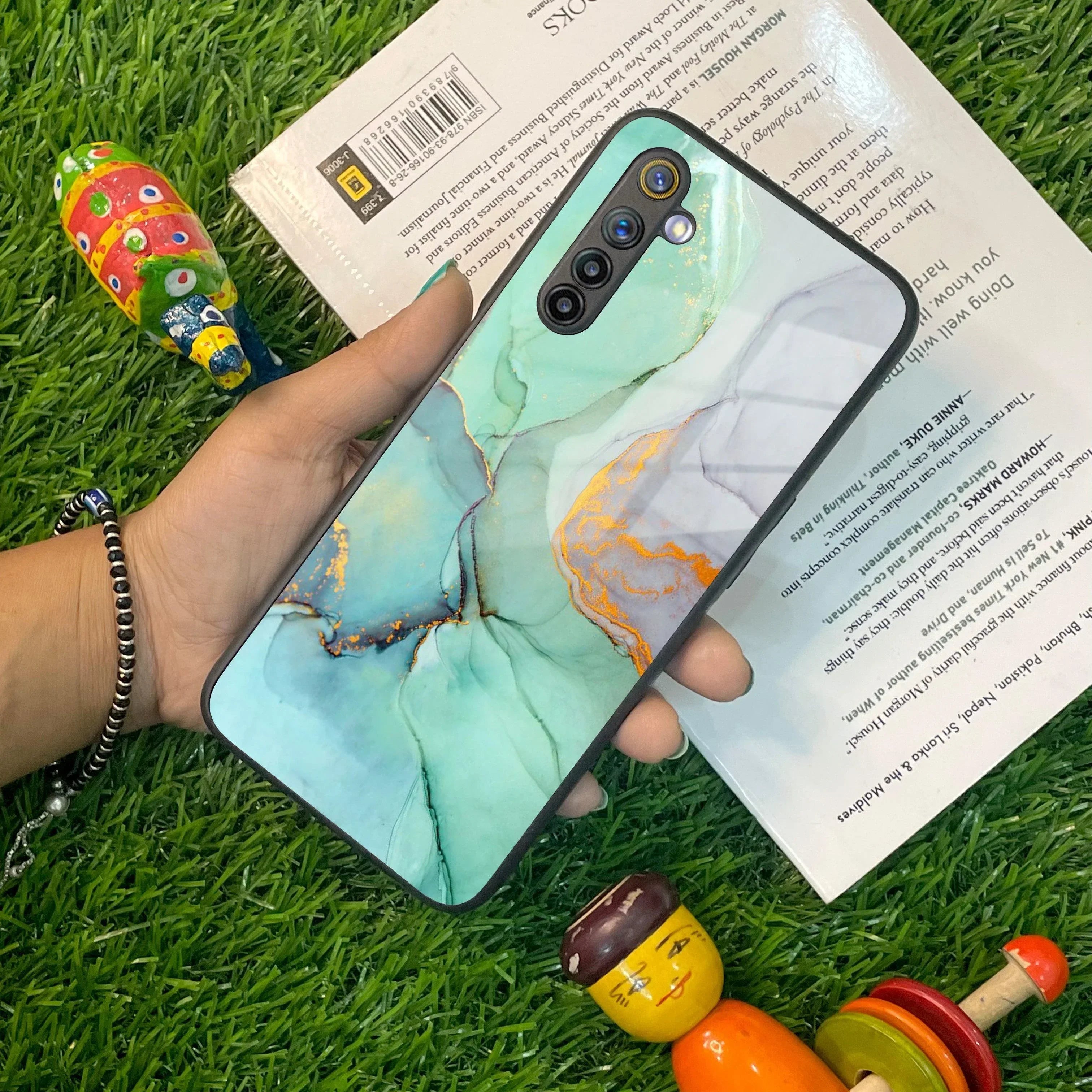 Marble Glass Finish Phone Case And Cover For Realme/Narzo - ShopOnCliQ