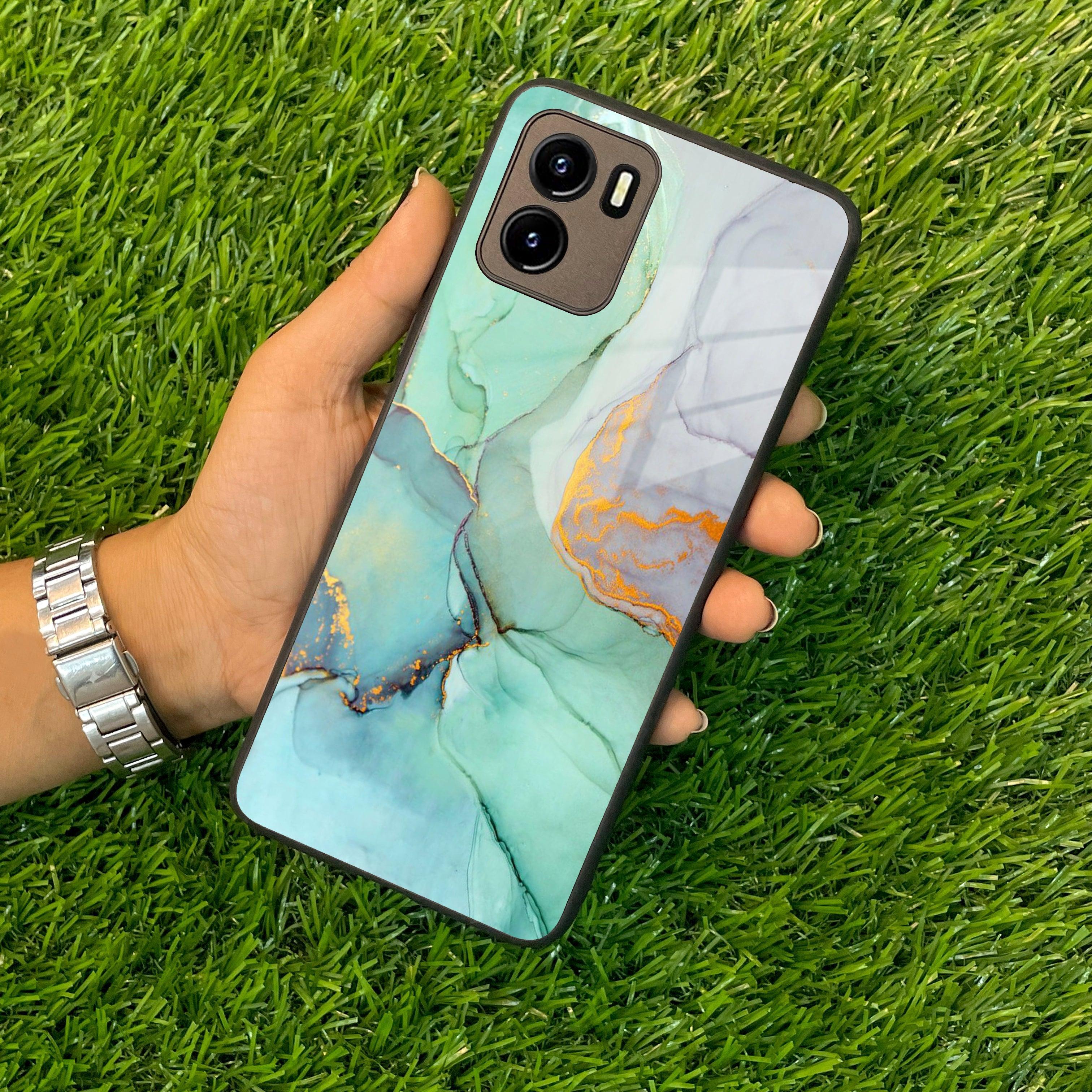 Marble Glass Finish Phone Case And Cover For Vivo - ShopOnCliQ