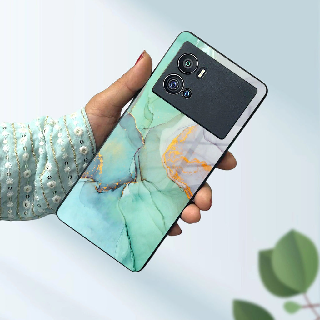 Marble Glass Finish Phone Case And Cover For Vivo - ShopOnCliQ