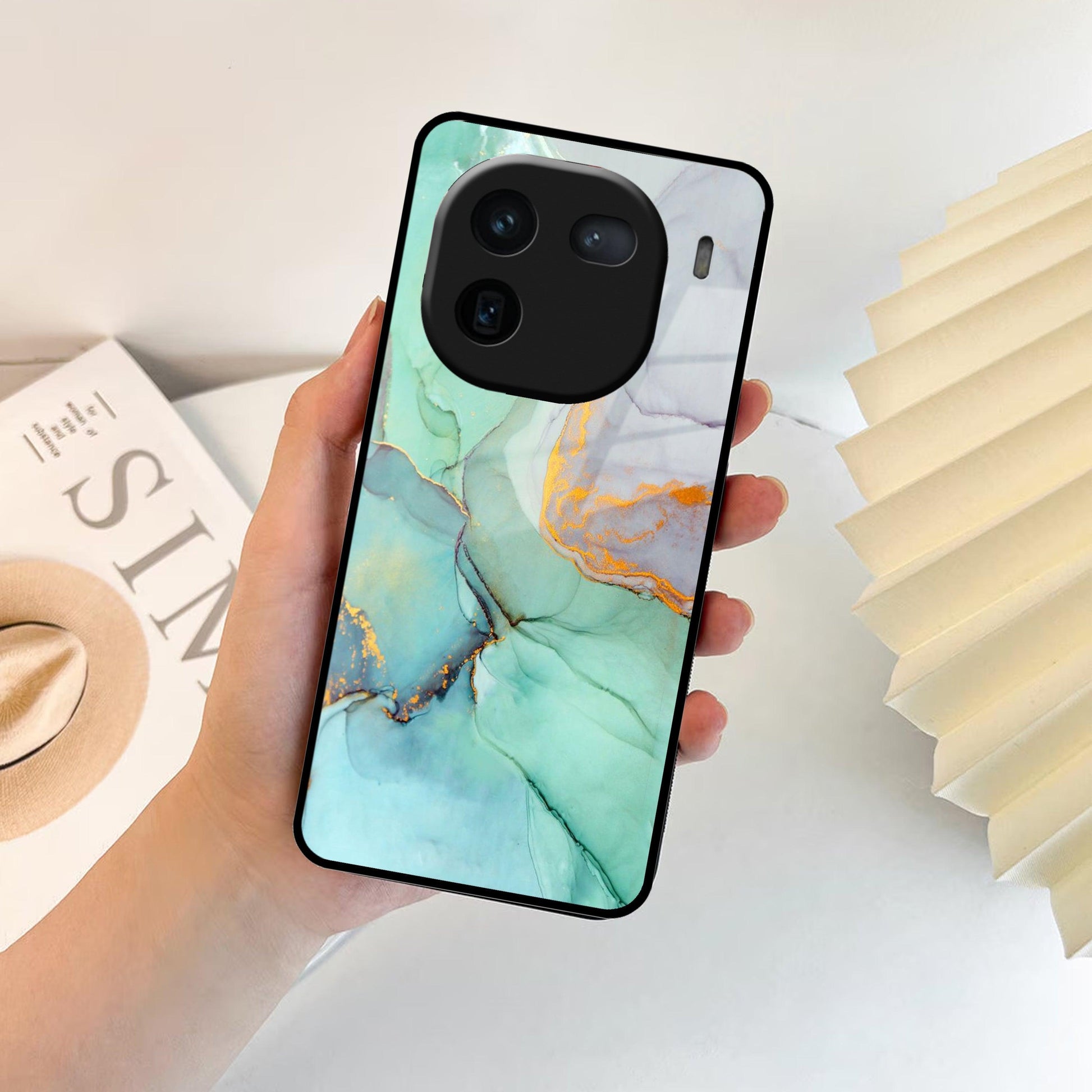 Marble Glass Finish Phone Case And Cover For Vivo ShopOnCliQ