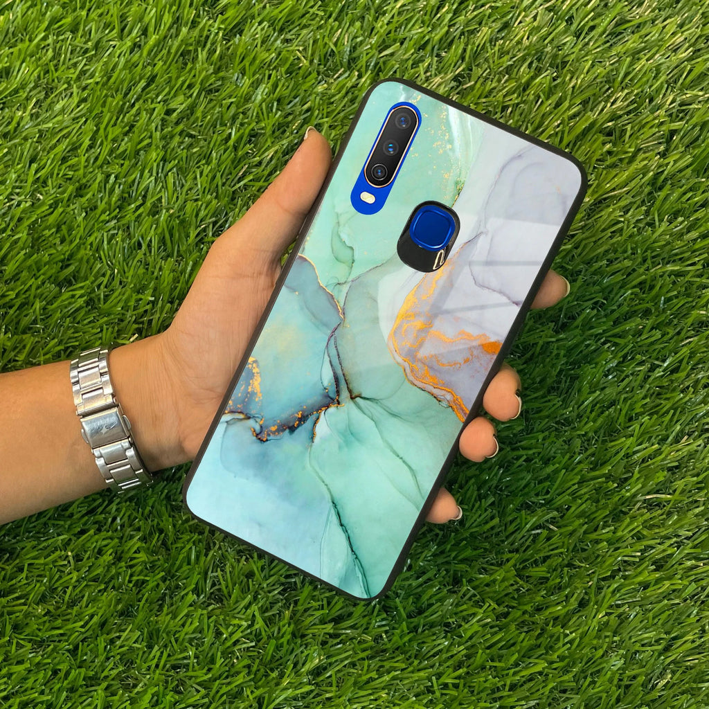 Marble Glass Finish Phone Case And Cover For Vivo - ShopOnCliQ