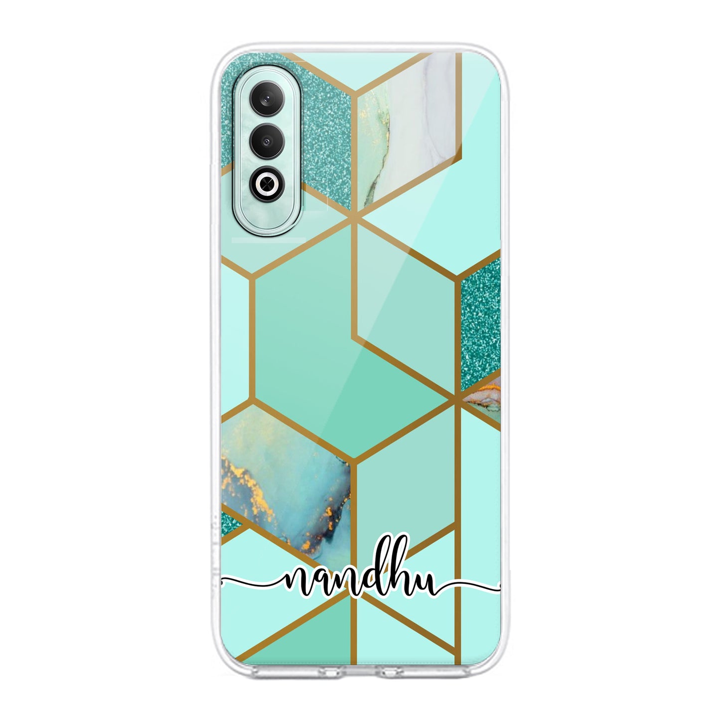 Marble Green Customize Transparent Silicon Case For OnePlus - ShopOnCliQ