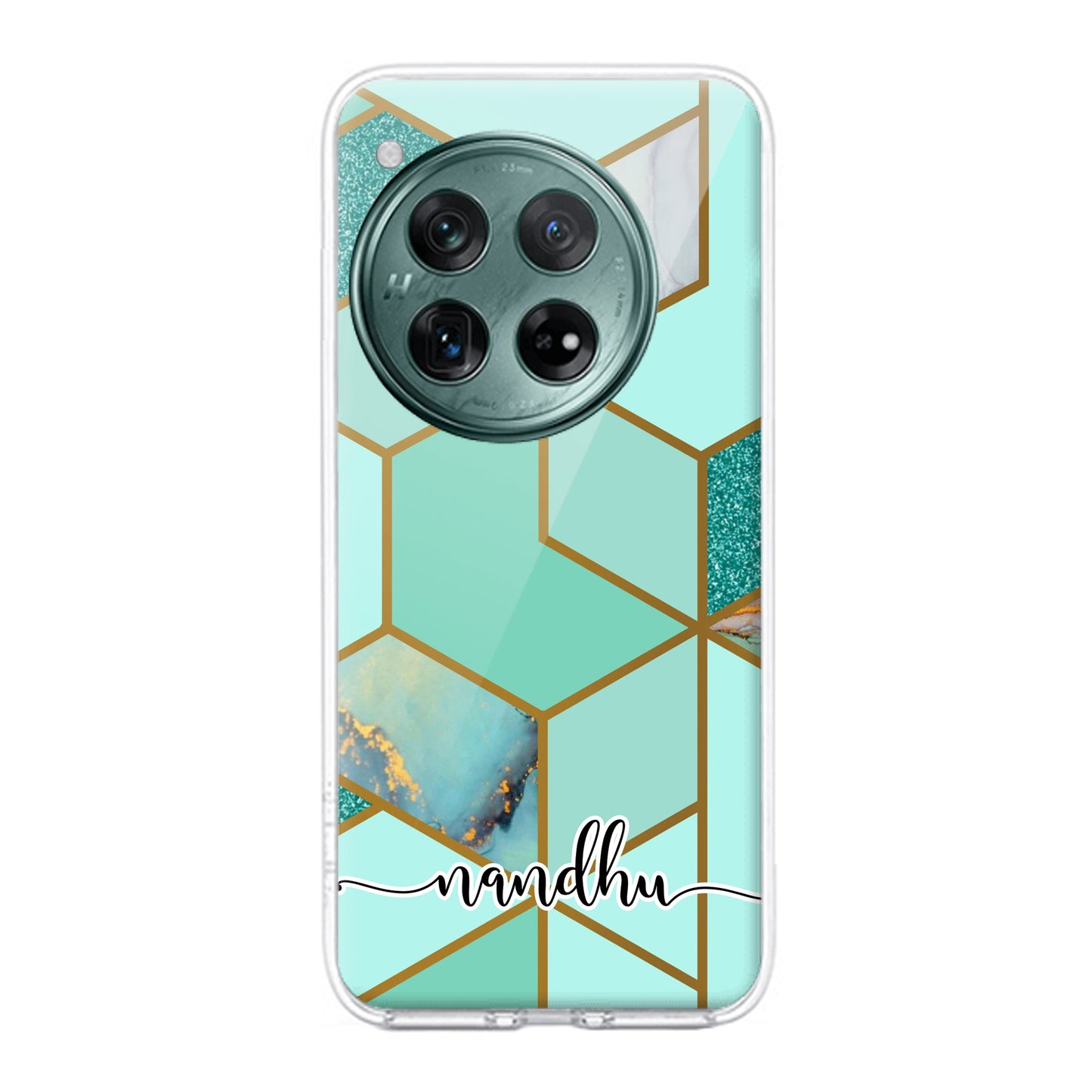 Marble Green Customize Transparent Silicon Case For OnePlus - ShopOnCliQ