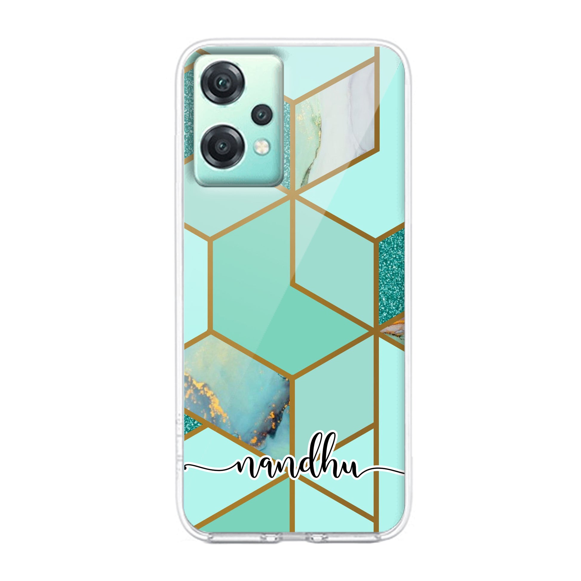 Marble Green Customize Transparent Silicon Case For OnePlus - ShopOnCliQ