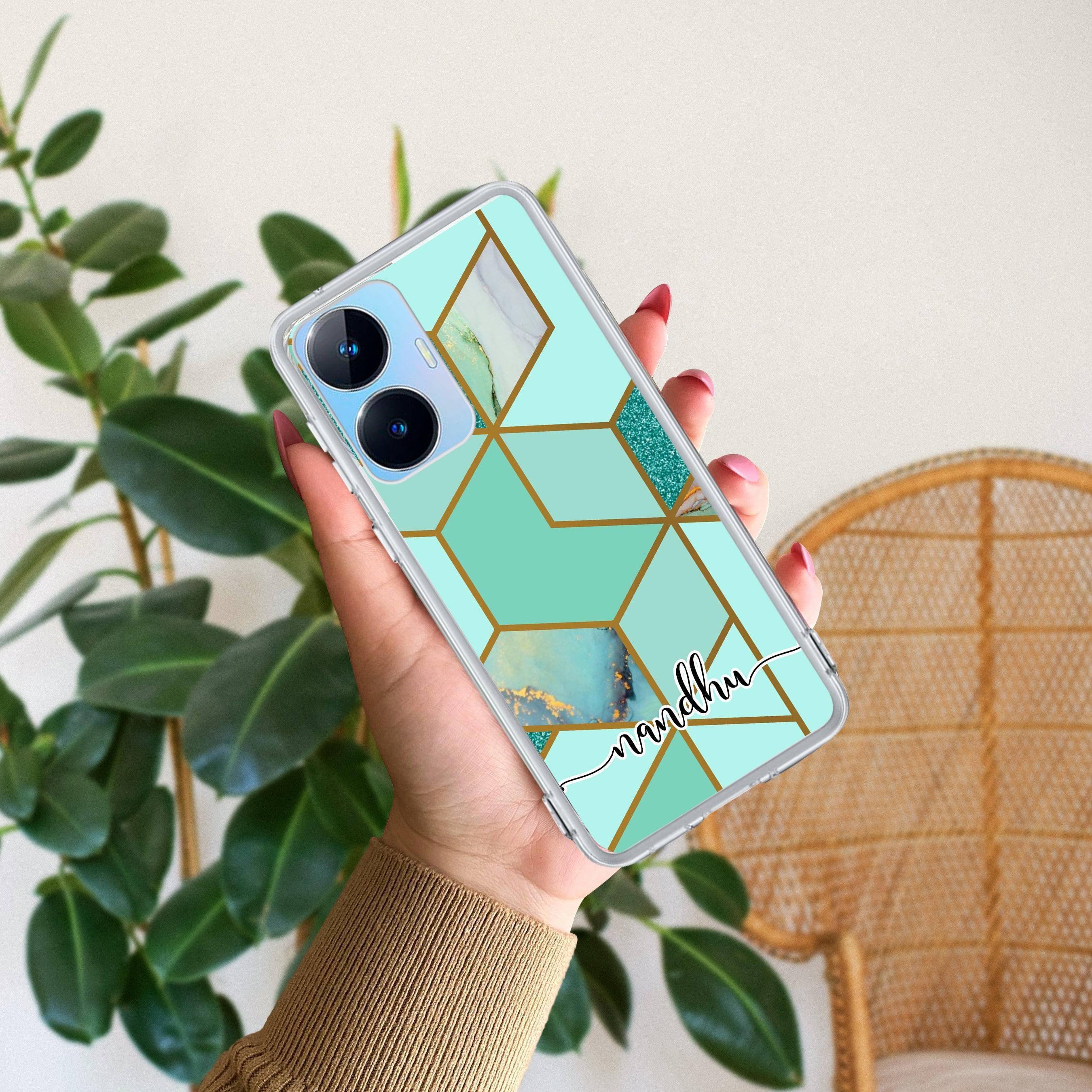 Marble Green Customize Anti Yelllow Case For Realme C55