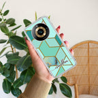 Marble Green Customize Transparent Silicon Case For Realme C55