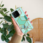 Marble Green Customize Transparent Silicon Case For Realme GT Master Edition