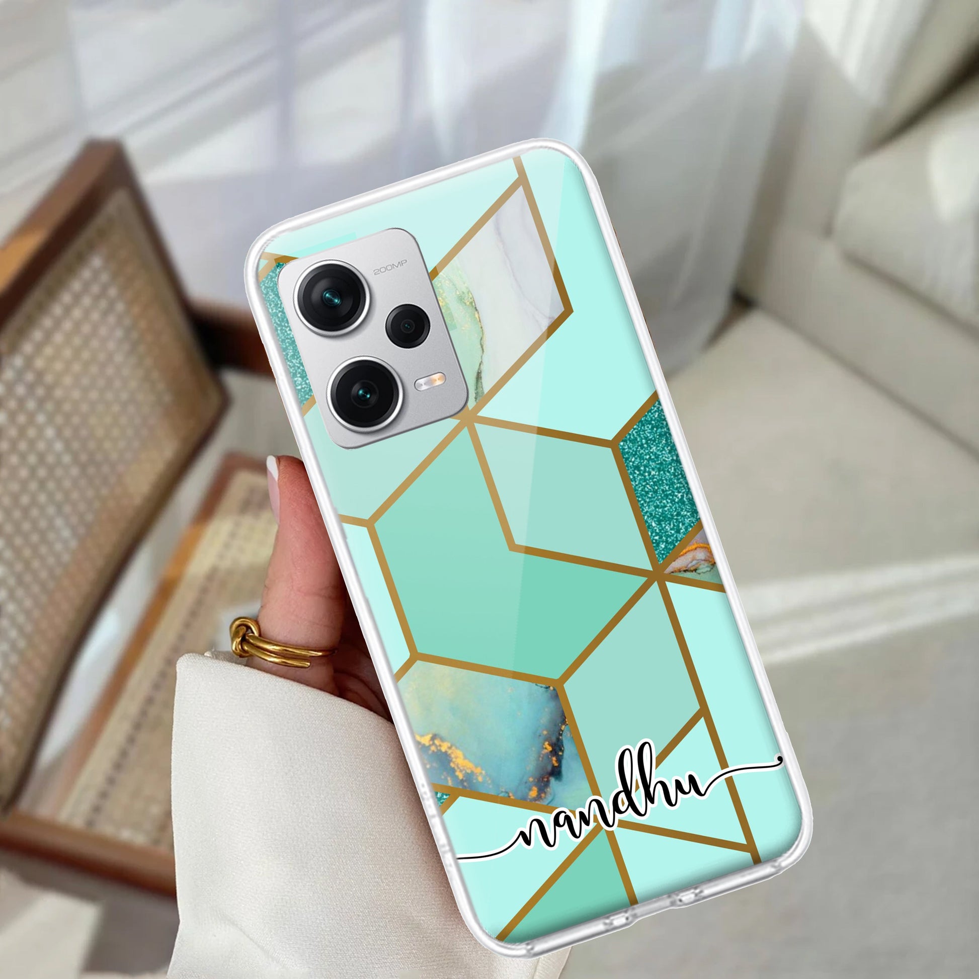 Marble Green Customize Transparent Silicon Case For Redmi/Xiaomi ShopOnCliQ