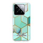 Marble Green Customize Anti Yellow Case For Xiaomi 14 5G