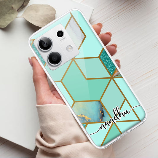 Marble Green Customize Transparent Silicon Case For Redmi/Xiaomi ShopOnCliQ