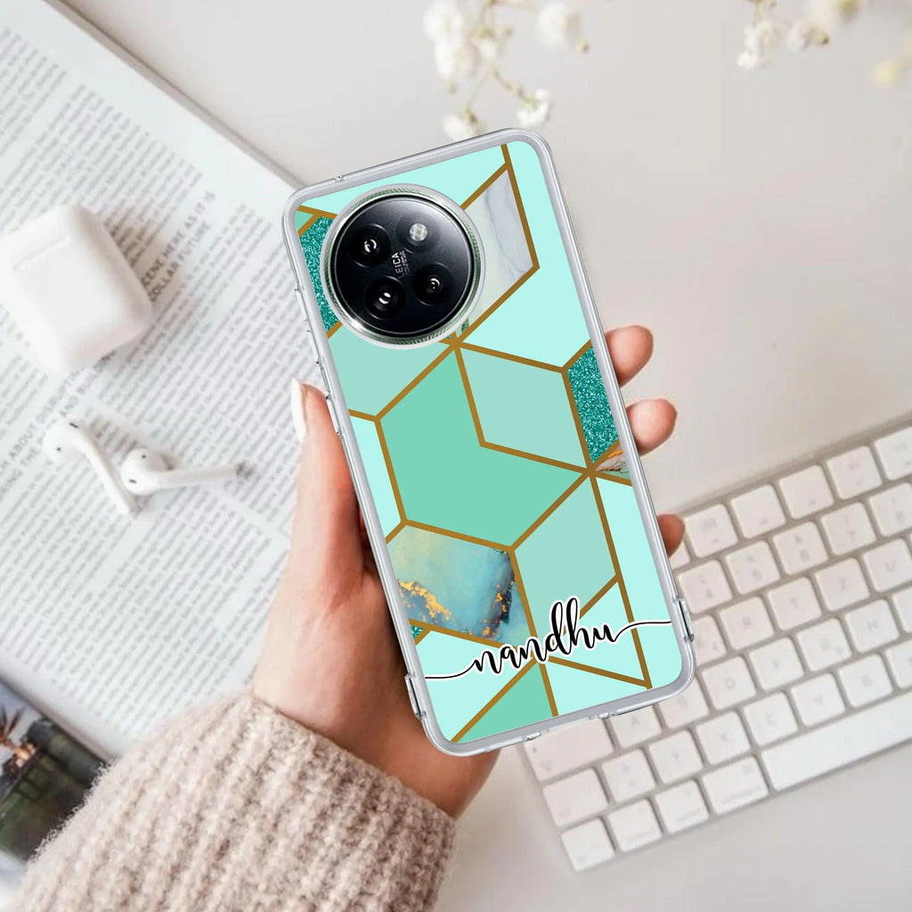 Marble Green Customize Anti Yellow Case For Xiaomi 14 Civi 5G
