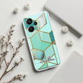 Marble Green Customize Transparent Silicon Case For Redmi Note 14 5G