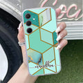 Marble Green Customize Anti Yellow Case For Samsung Galaxy M56 5G