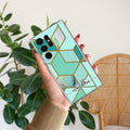 Marble Green Customize Anti Yellow Case For Samsung Galaxy S25 Ultra 5G