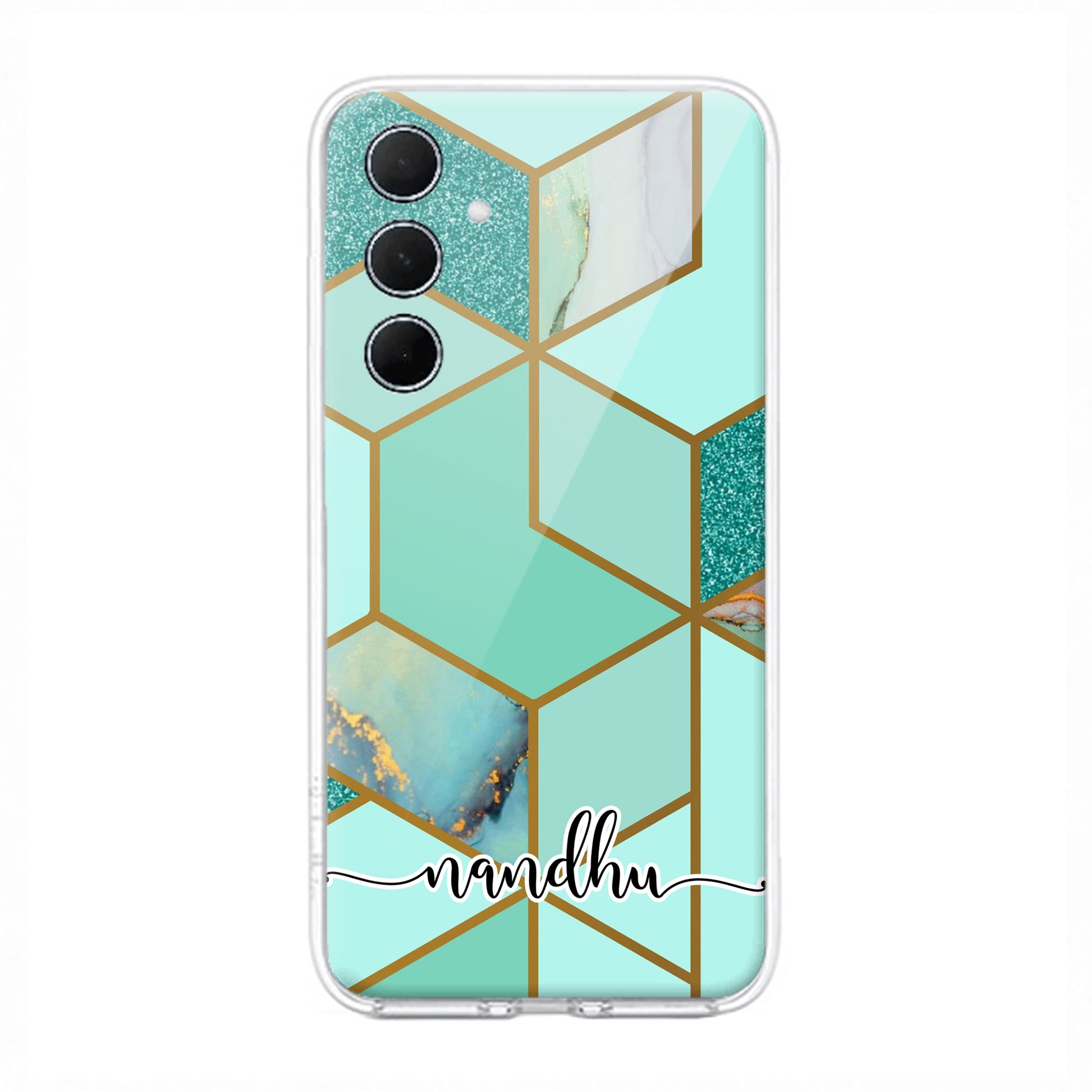 Marble Green Customize Transparent Silicon Case For Samsung ShopOnCliQ