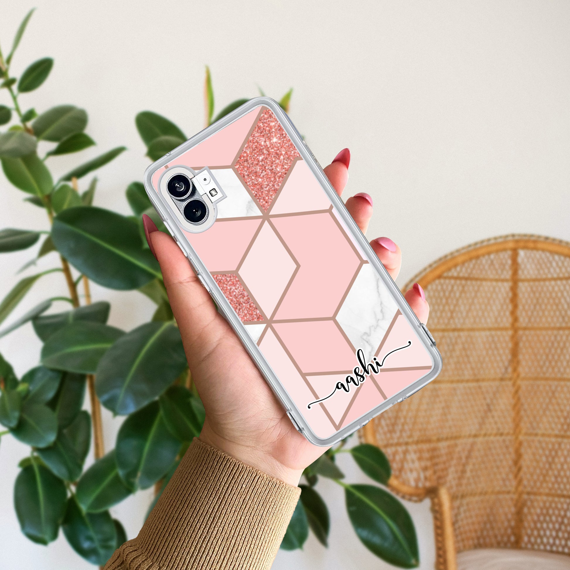 Marble Pink Customize Transparent Silicon Case For Nothing ShopOnCliQ