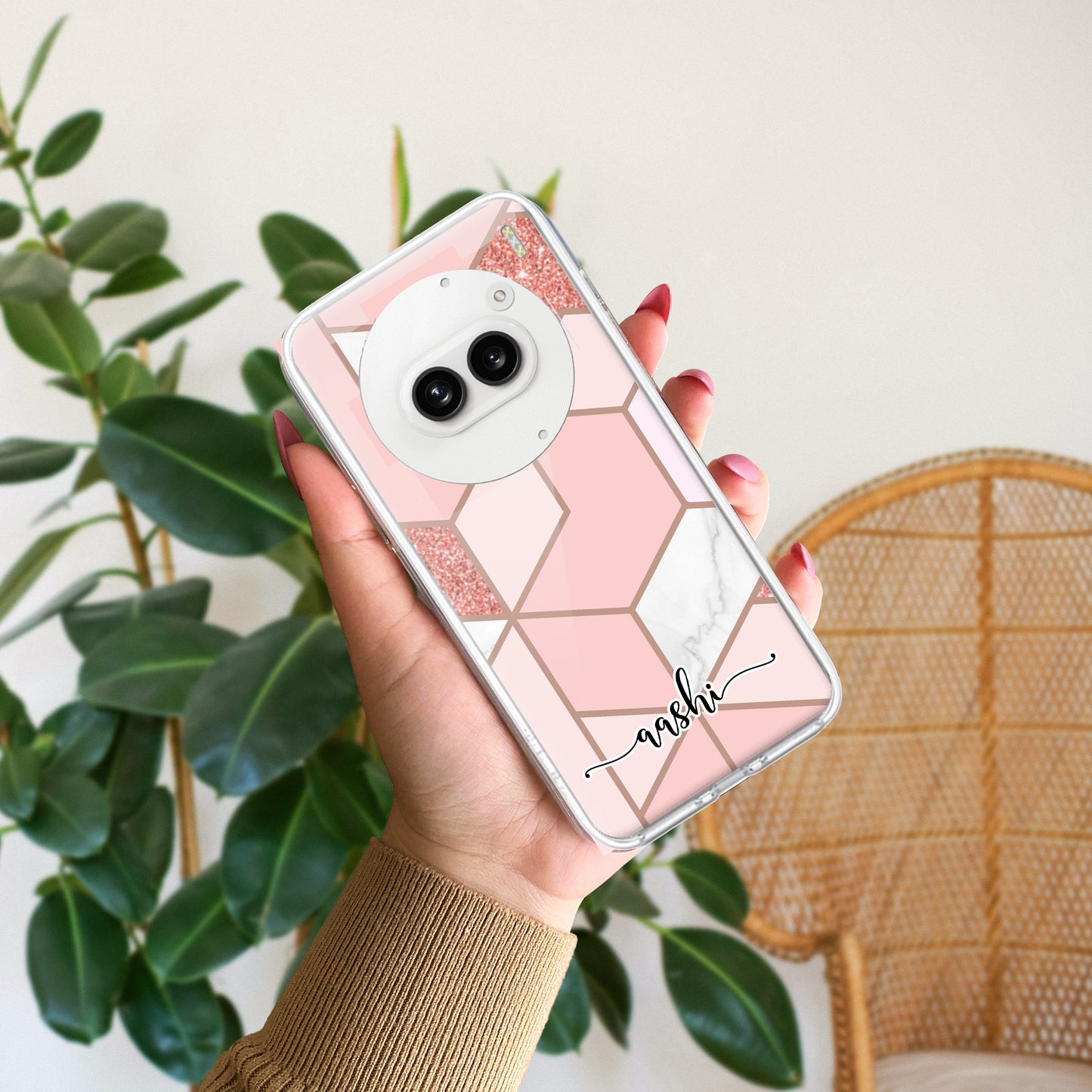 Marble Pink Customize Transparent Silicon Case For Nothing ShopOnCliQ