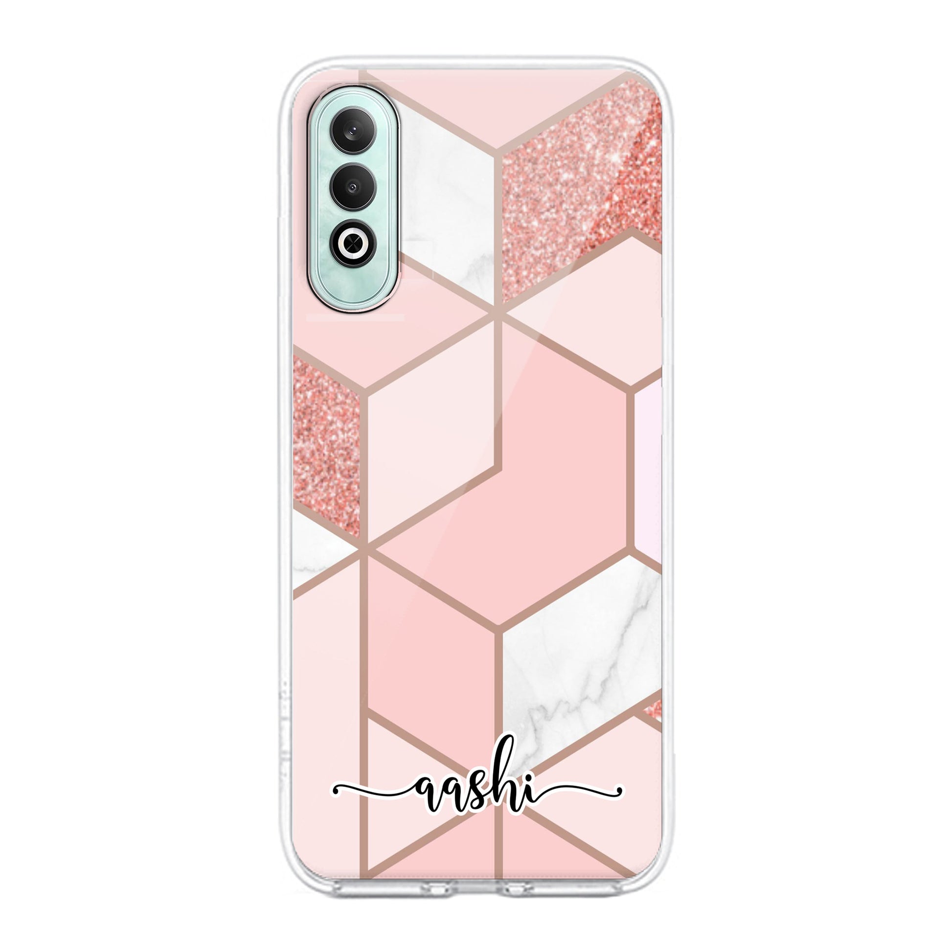 Marble Pink Customize Transparent Silicon Case For OnePlus - ShopOnCliQ