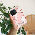 Marble Pink Customize Transparent Silicon Case For OnePlus 10 Pro 5G