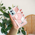 Marble Pink Customize Transparent Silicon Case For OnePlus Nord CE 2 5G
