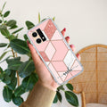 Marble Pink Customize Anti Yellow Case For Oppo Reno 7 5G