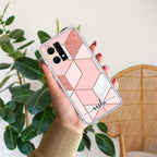 Marble Pink Customize Anti Yellow Case For Oppo Reno 7 5G