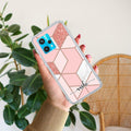 Marble Pink Customize Anti Yelllow Case For Realme 9 Pro 5G