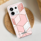 Marble Pink Customize Transparent Silicon Case For Redmi/Xiaomi - ShopOnCliQ