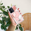 Marble Pink Customize Transparent Silicon Case For Redmi 13C 4G